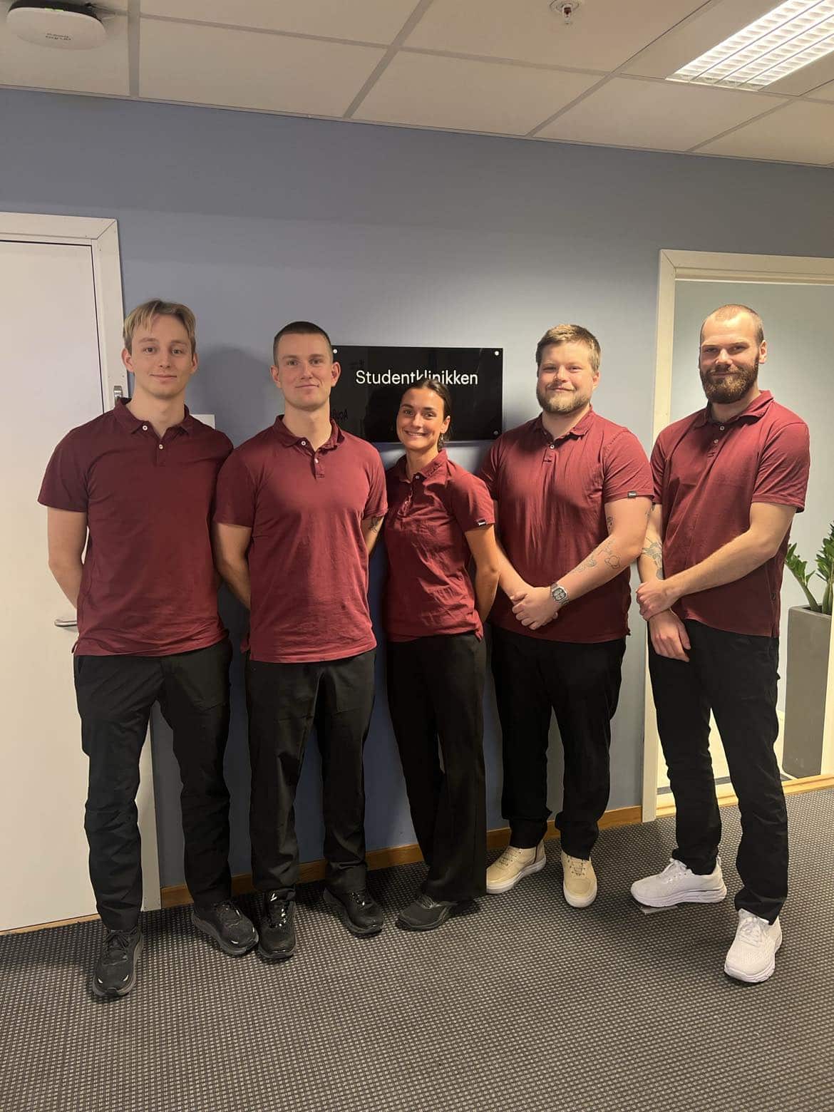 Fra venstre: Marius Lund, Christoffer Müller, Henriette Tomassen, Vebjørn G. Solemsli, Sebastian Bakken